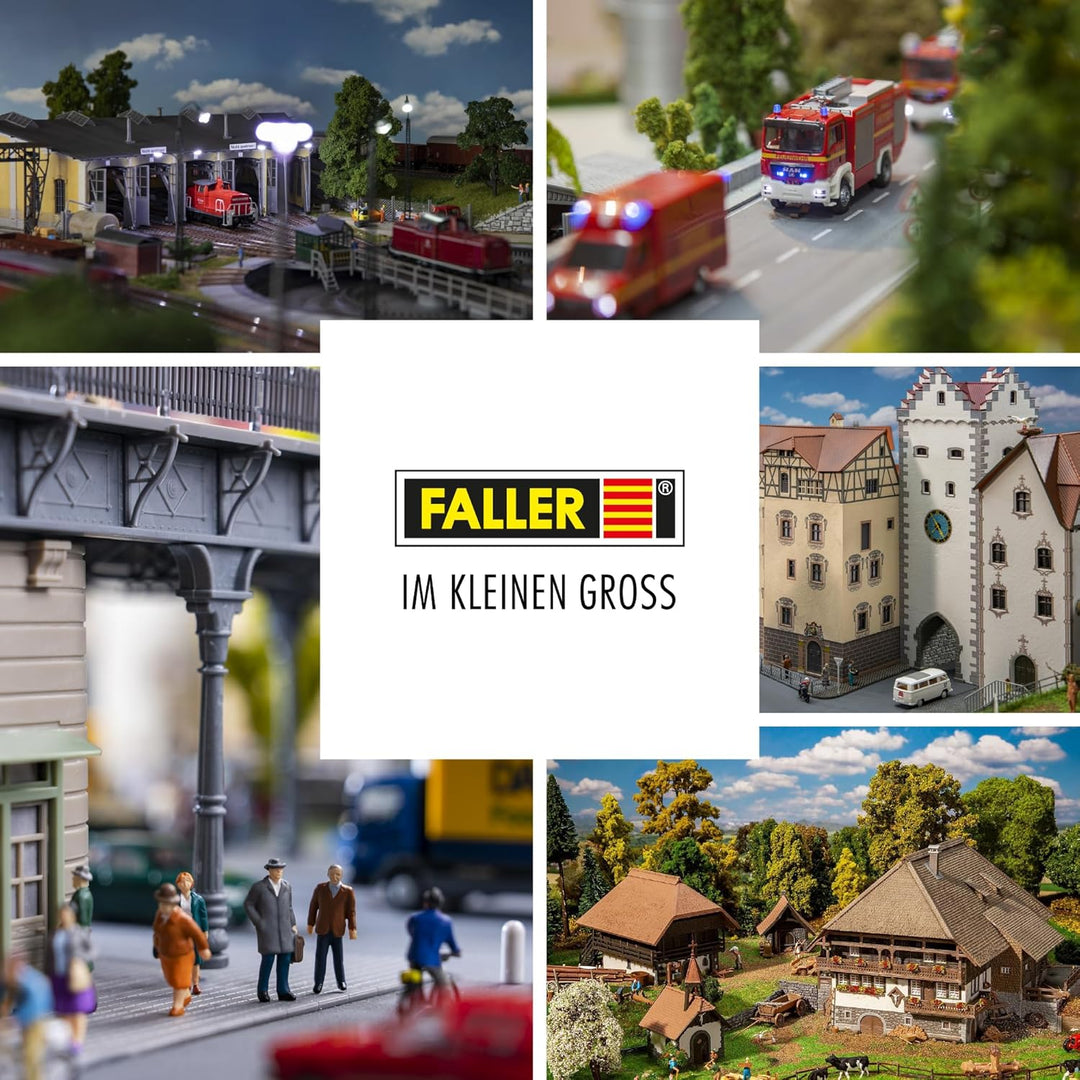 FALLER Haus Prestige Modellbausatz mit 258 Einzelteilen 176 x 166 x 100 mm I Modelleisenbahn Zubehör
