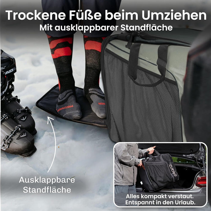 Otaro Skischuhtasche mit Helmfach (über 35.000 zufriedene Kunden) Premium Skitasche für Skischuhe |