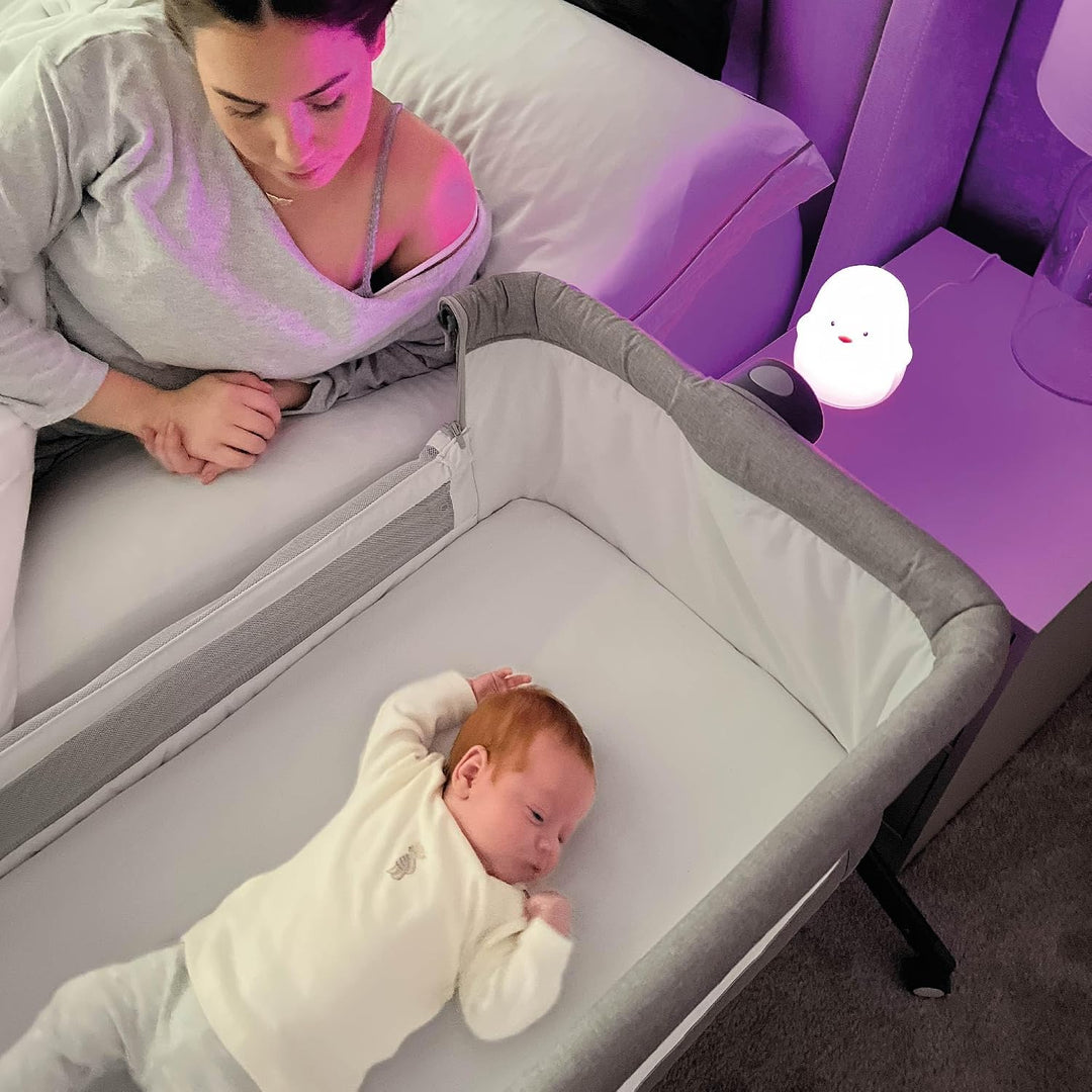 Nuby Baby Nachtlicht Pinguin – Wiederaufladbar | Berührungssensitiv | Leicht & Tragbar