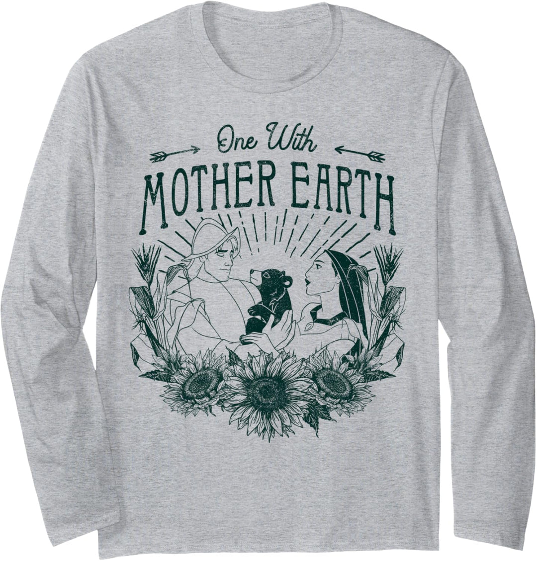 Disney Pocahontas One With Mother Earth Langarmshirt
