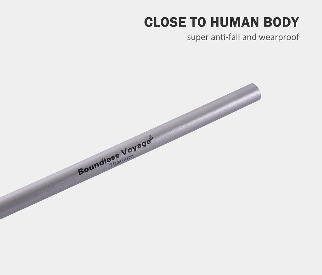 Boundless Voyage Outdoor Titan Löffel Gabel Stroh Messer Essstäbchen ultraleicht tragbar Picknick Be