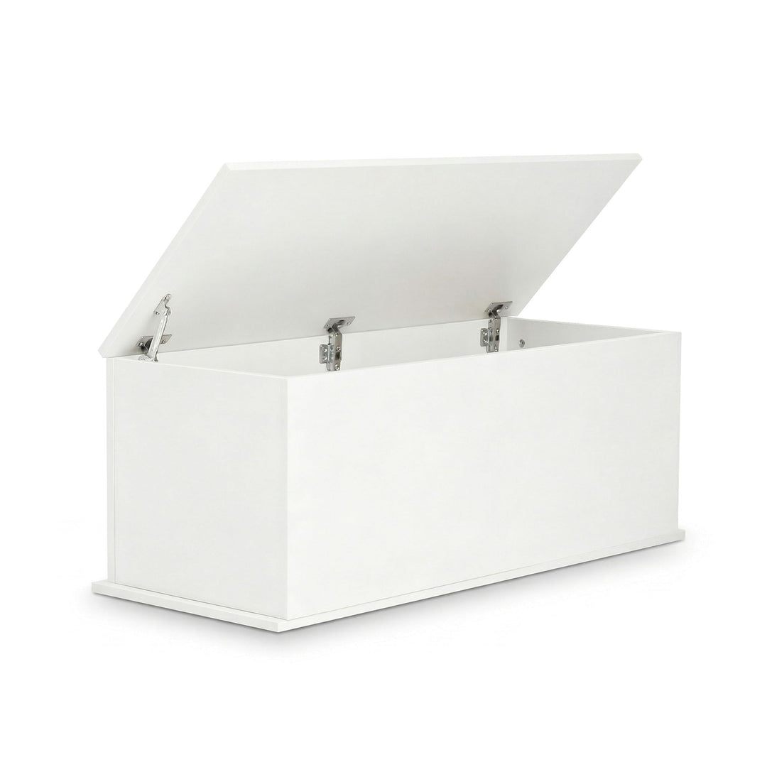 VDD Aufbewahrungsbox Holz - Spielzeugkiste - Deckenkiste - 100 cm breit - weiss