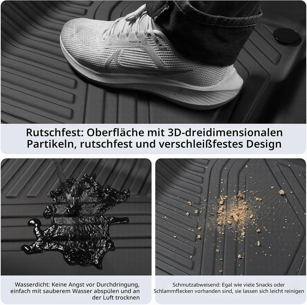 Smabee Fussmatten & Kofferraummatte kompatibel mit 2023 2024 Polestar 4 Cargo Rear Trunk Cargo Liner