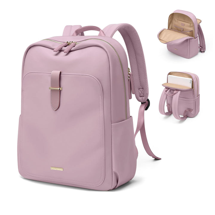 Rucksack Damen Herren Elegant, 17.3 Zoll Laptop Rucksack Wasserdicht mit Laptopfach, Business Laptop
