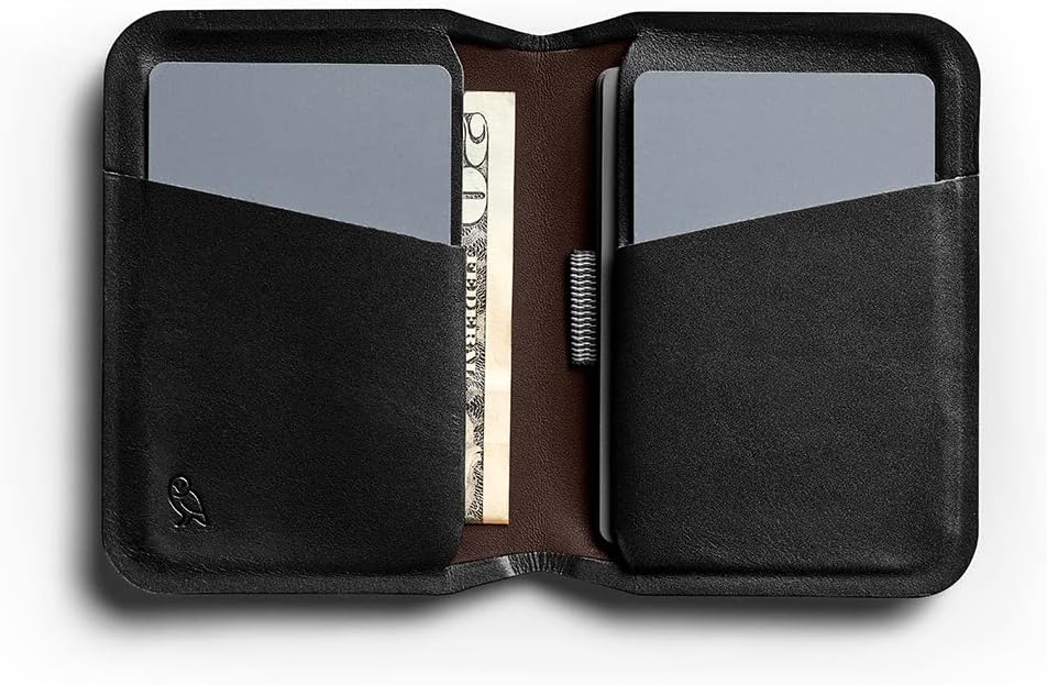 Bellroy Apex Slim Sleeve (Schlanke Faltbare Leder-Brieftasche mit RFID-Schutz) - Raven, Raven
