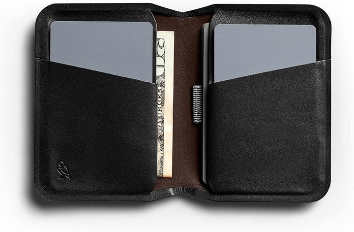 Bellroy Apex Slim Sleeve (Schlanke Faltbare Leder-Brieftasche mit RFID-Schutz) - Raven, Raven