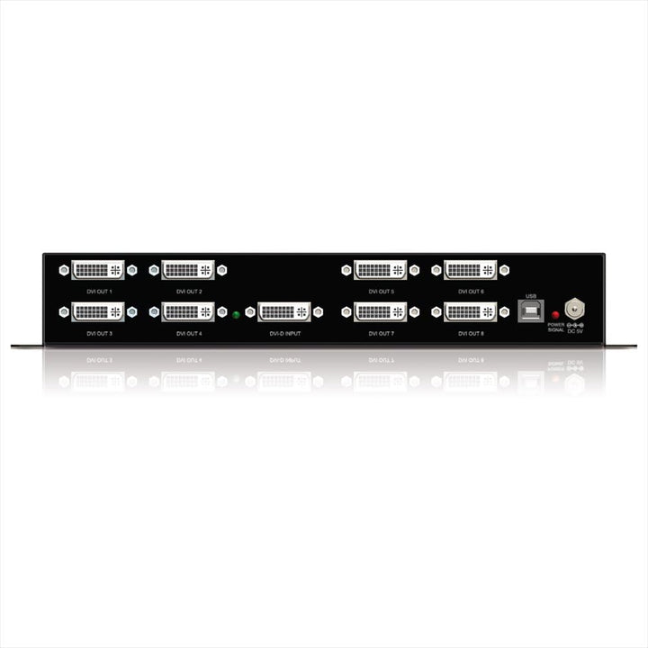 PureTools SP-DV18 - DVI Verteiler 1x8, Signalverteilung mit nur einem Gerät, 1x8