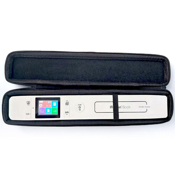 Hartschalentasche für Handscanner, Lineal Scanner IRIScan Book Version 3, 5, 5 WiFi, IRIScan 7 und k