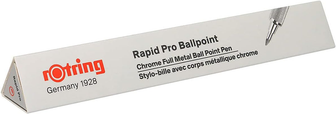 rOtring Rapid PRO Kugelschreiber | Mittlere Linienbreite | Silber Single, Single