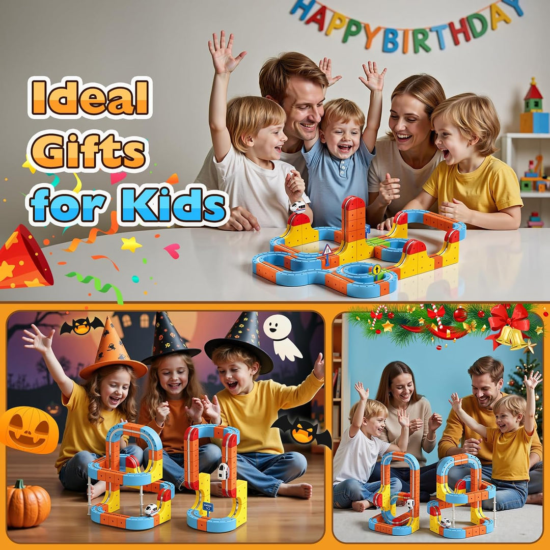 150 Pcs Flexible Cube Track, Ostergeschenke für Kinder Spielzeug ab 3 4 5 6 7 8 Jahre Junge Mädchen