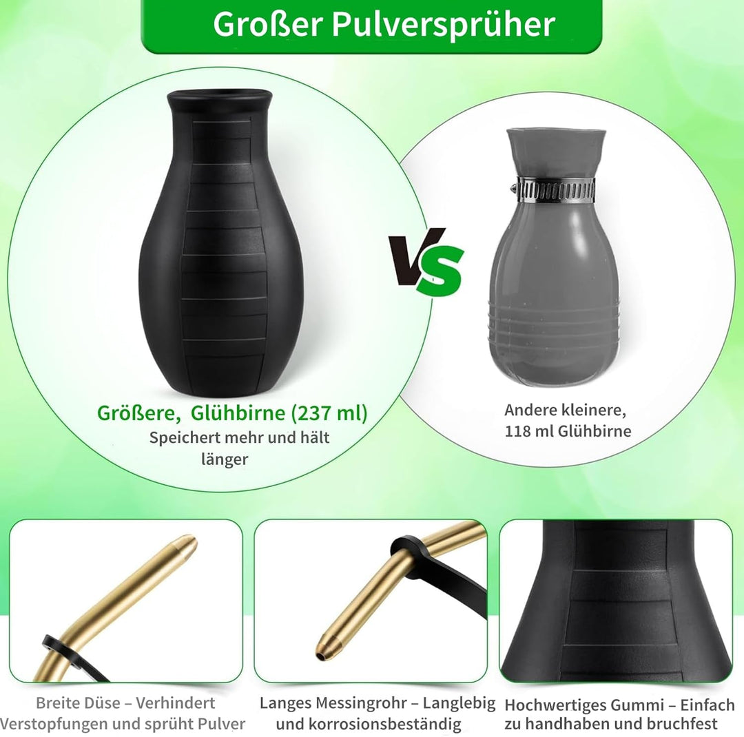 Kieselgur Pulver Staubwedel, Hand Powder Sprinkler Powder Duster pulverzerstäuber, kieselgur zerstäu