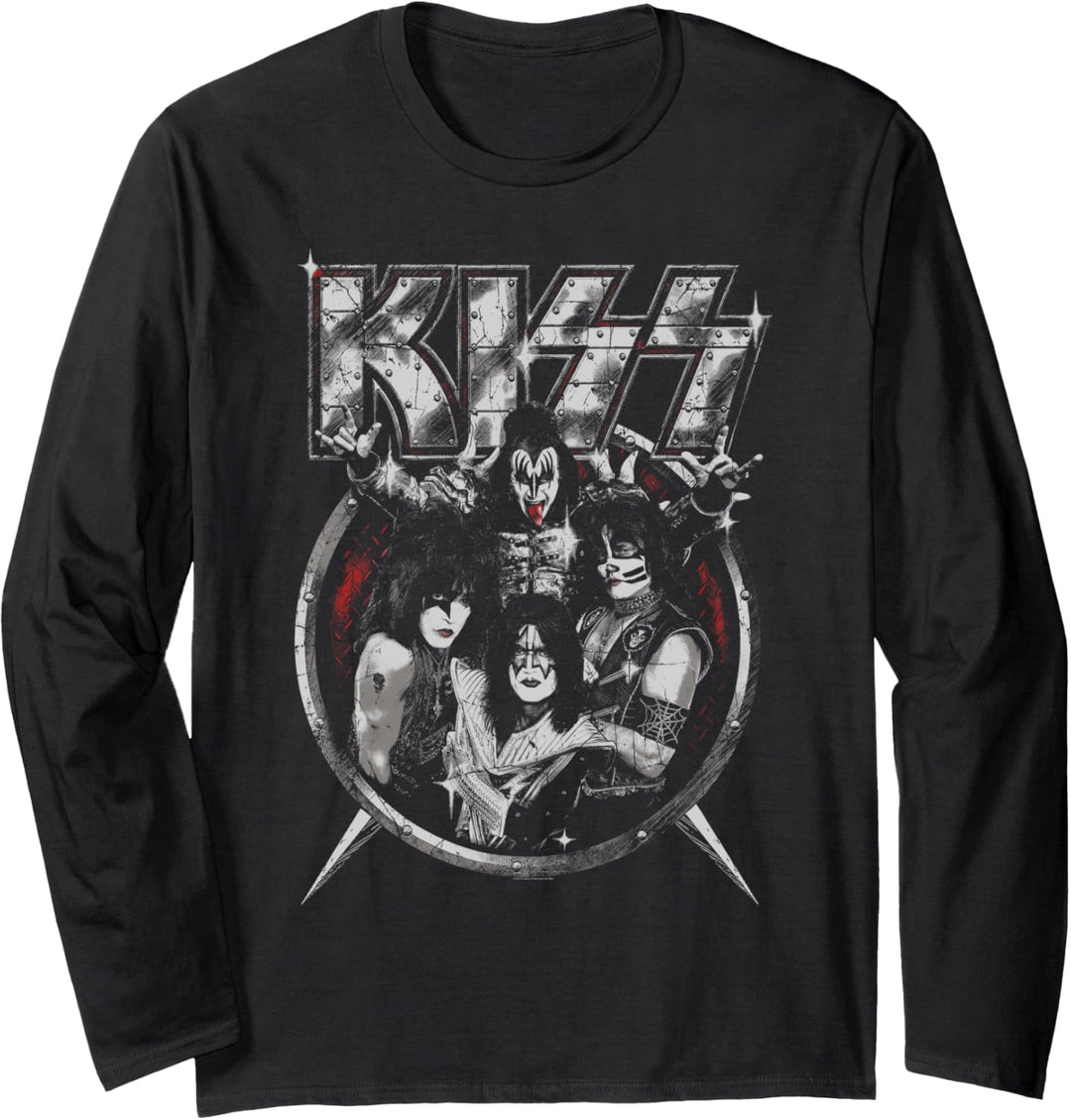 KISS - Heavy-Metal-Porträt Langarmshirt