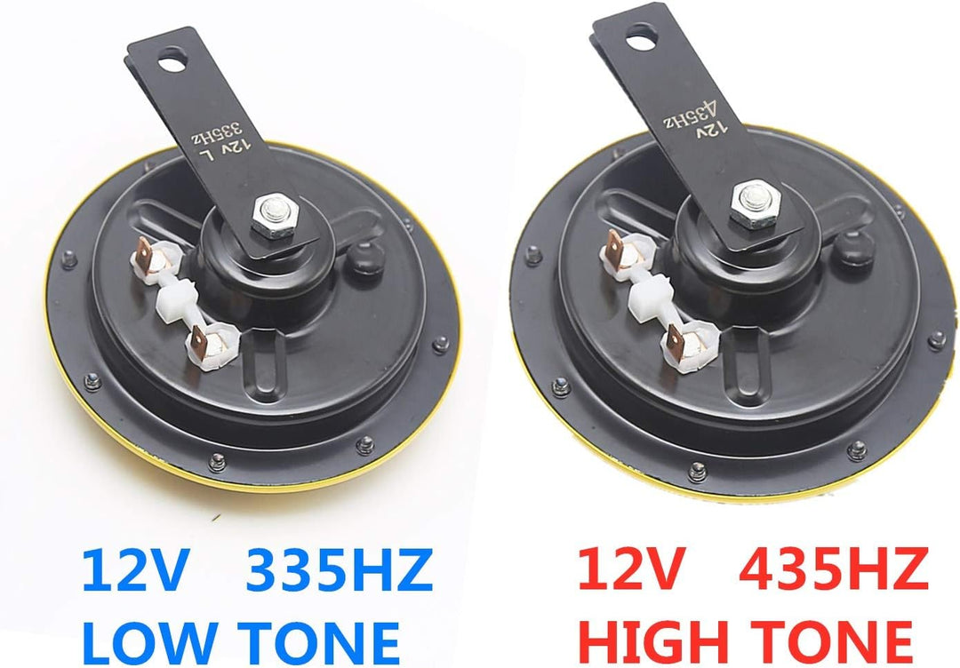 YIYIDA Auto Elektrische Hupe 135db Auto Hupen Kit 12V car Horn Super Lauter Hochton und Tiefton Meta