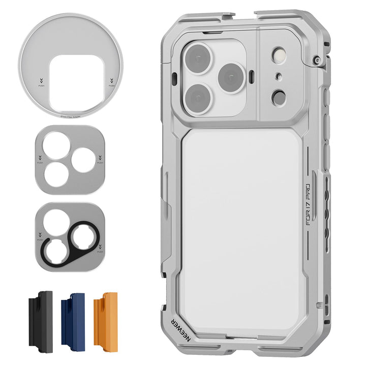 NEEWER Phone Käfig Cage Kompatibel mit iPhone 17 Pro, Schnellwechsel Video Rig Handy Stabilisator Zu