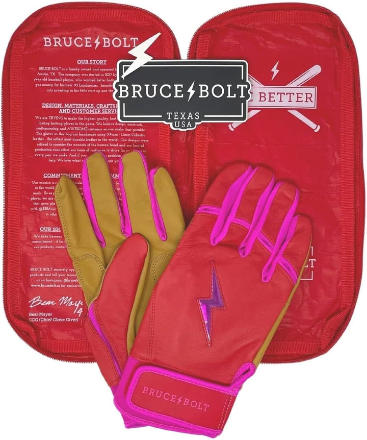BRUCE BOLT Original Series Schlaghandschuhe, kurze Manschette, mehrere Farben, Erwachsenen- und Juge