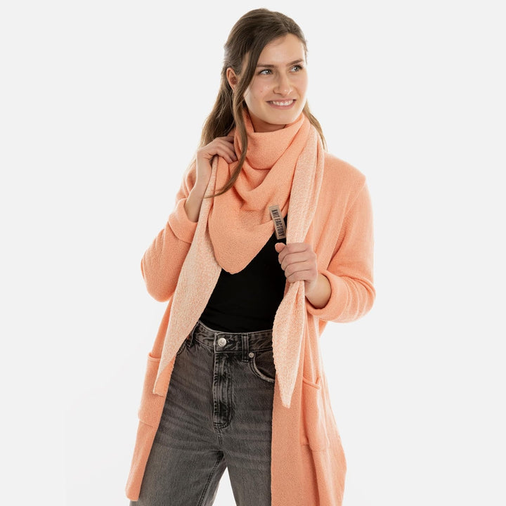 KNIT FACTORY - Ella Dreieckstuch - Dreieckstuch Damen - Fein Gestrickter Damen Schal - Halstücher fü