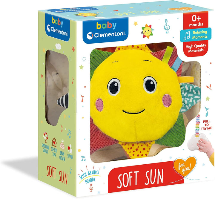 Clementoni - Soft Sun Musik, Spieluhr für Neugeborene, Spiele für La Nanna, Spiel Baby 0 Monate, Meh