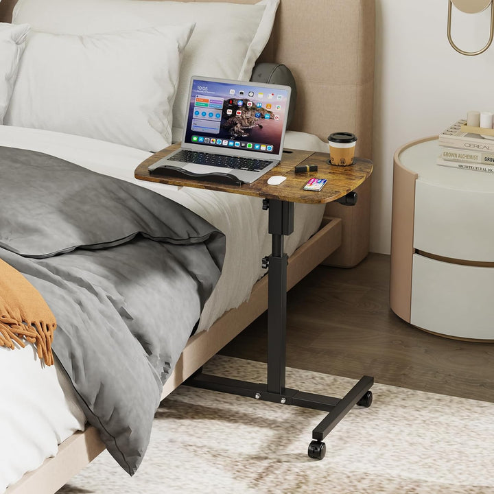 Beistelltisch Mit Rollen, 60x40cm, Mobiler Stehpult, Beistelltisch Laptoptisch mit Rollen, Mobiler S