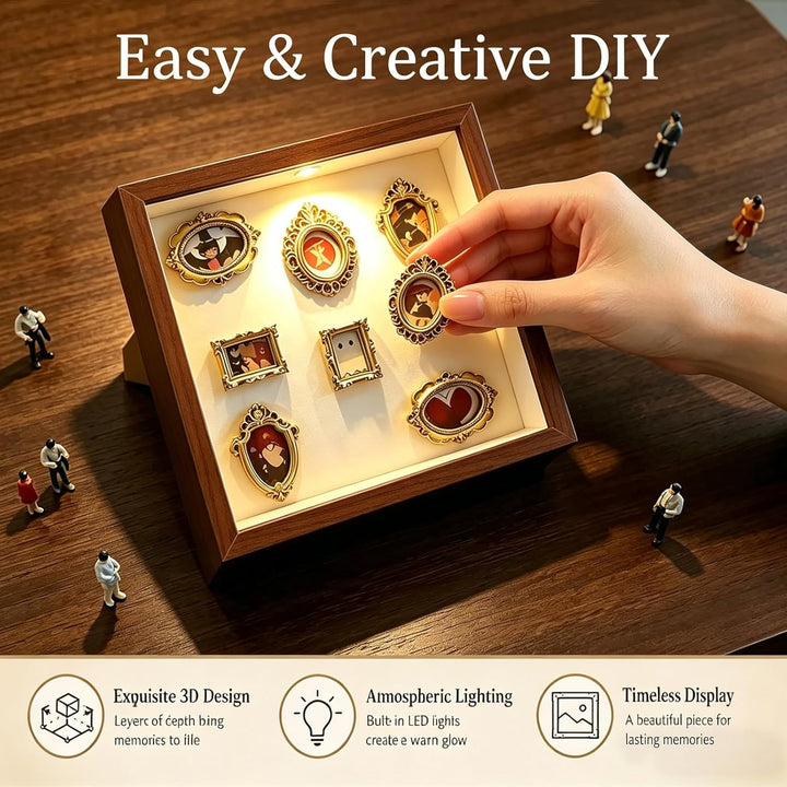 Bilderrahmen Museum Mini Kleine Bilderrahmen Vintage Mini Museum DIY, Personalisierte DIY Silhouette