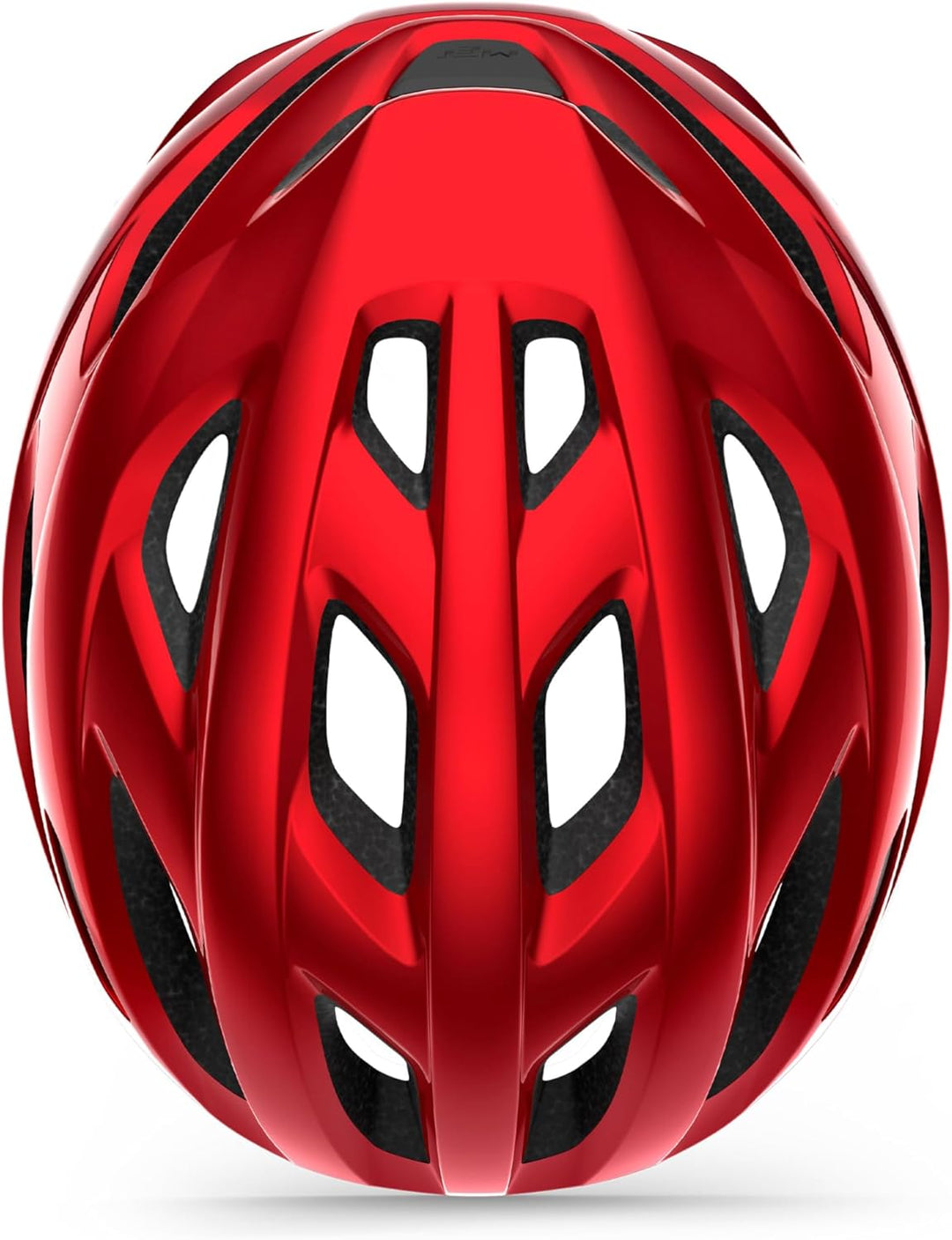 MET Idolo Fahrrad Hel, Rot Metallic Glänzend, Einheitsgrösse