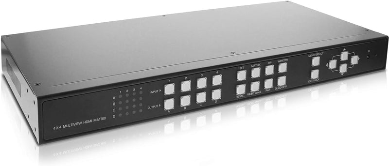 InLine 57830I HDMI 4x4 Multi View Matrix / Videowand Switch, 4 Eingänge auf 4 Ausgänge, FullHD