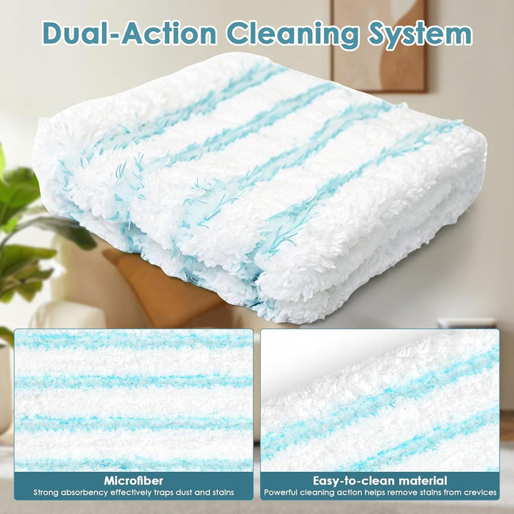 5 Stück Wischbezüge für Leifheit Profi XL Cotton Plus / Profi XL Micro Duo Vollstiel Bodenwischer,Mi