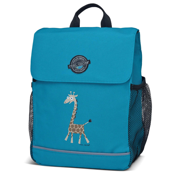 Carl Oscar Kinderrucksack I 8 Liter I Namensschild I Wasserabweisend I Reflektoren I Tragegriffe (Tü