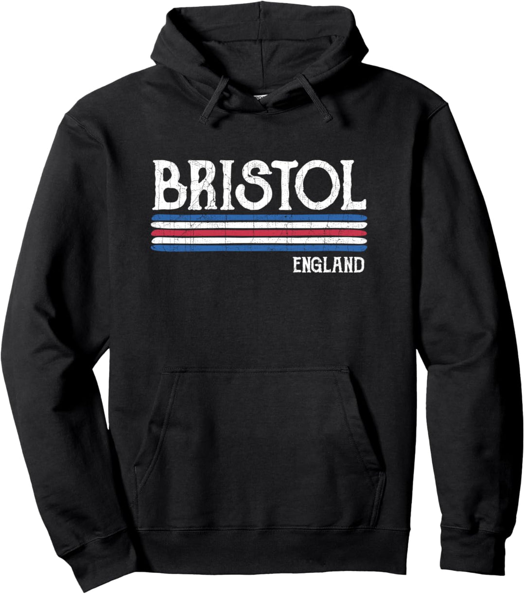Vintage Bristol England Pullover Hoodie