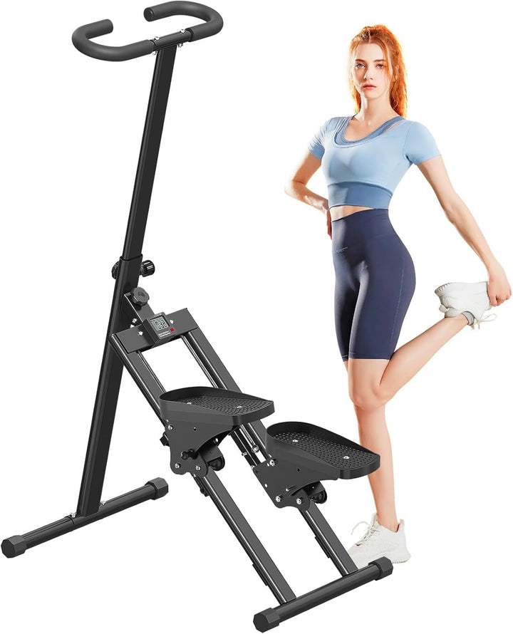 Treppensteiger für Zuhause, Treppensteiger, faltbar, grosses Pedal, vertikale Klettermaschine für Ga