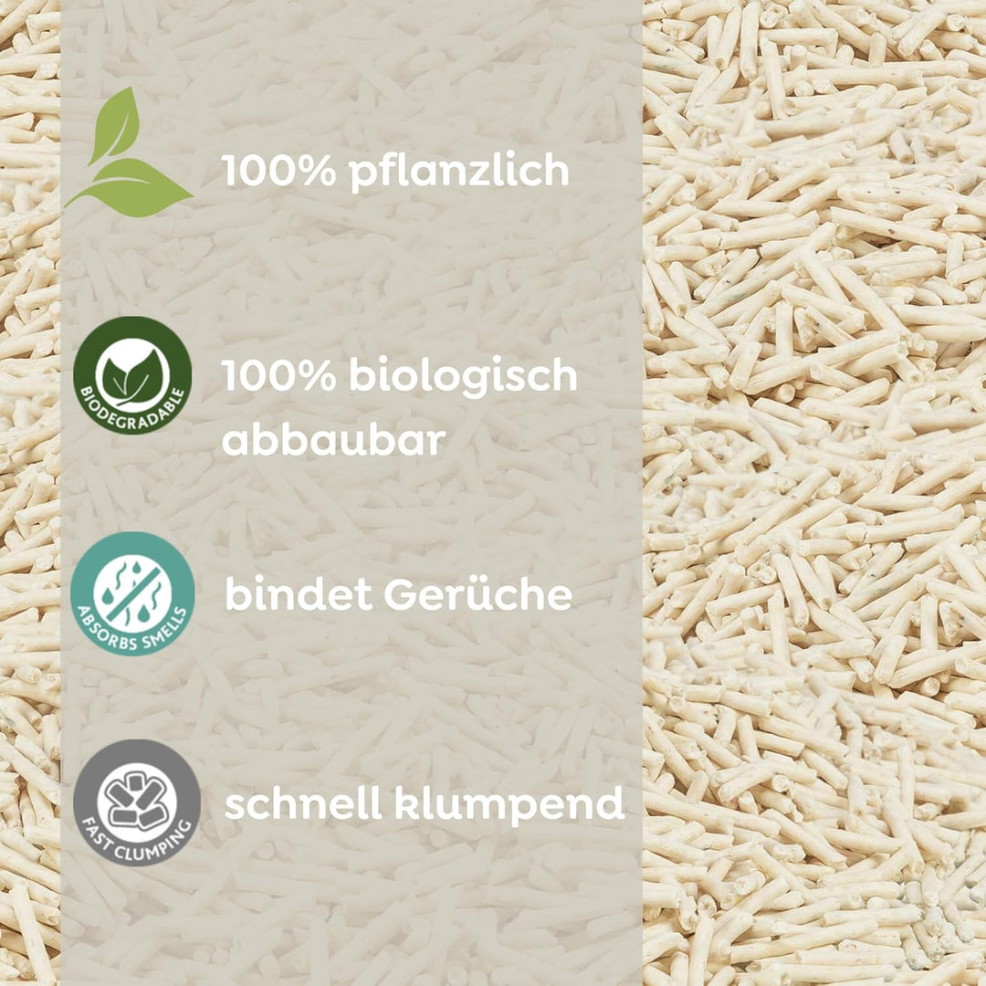 Trixie Tofu-Klumpstreu 4,5 kg – staubarmes Katzenstreu für Katzentoiletten, geruchsneutralisierend &