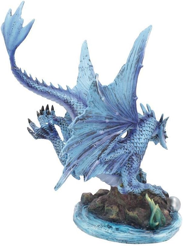 Nemesis Now Anne Stokes Wasserdrache für Erwachsene, 31 cm, Kunstharz, Blau