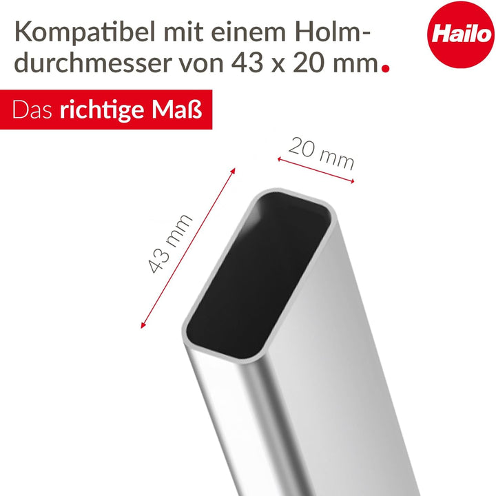 Hailo Multifunktions-Schale mit Steckmöglichkeiten für Haushaltsleitern - kompatibel mit XXL Garden