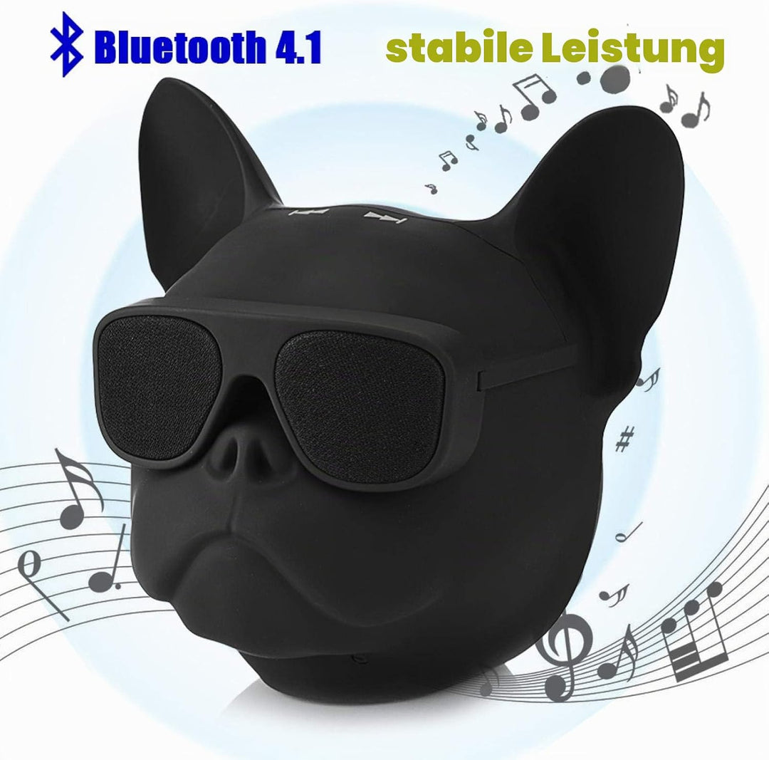 Goshyda -Bluetooth-Lautsprecher, hochwertiger tragbarer hundeförmiger Stereo-Sound-Musikplayer Musik