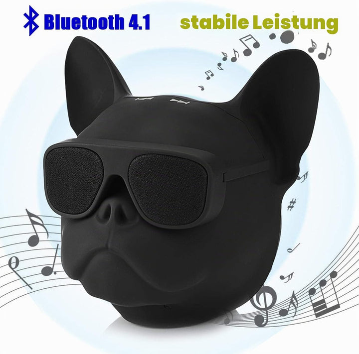 Goshyda -Bluetooth-Lautsprecher, hochwertiger tragbarer hundeförmiger Stereo-Sound-Musikplayer Musik