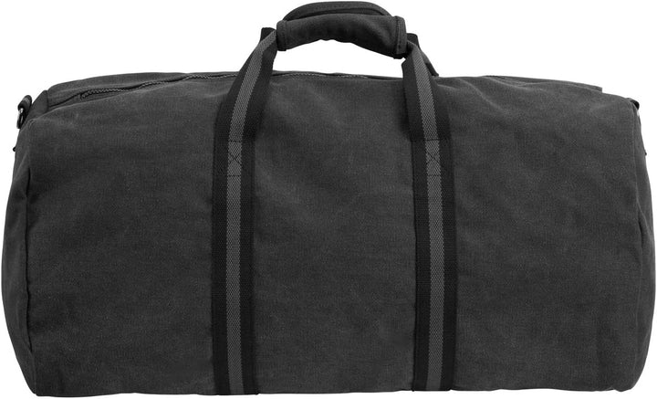 Canvas Barrel Bag - Sporttasche, 45 Liter, Duffel Bag Tasche mit Echt-Leder Veredelung (Manufaktur13