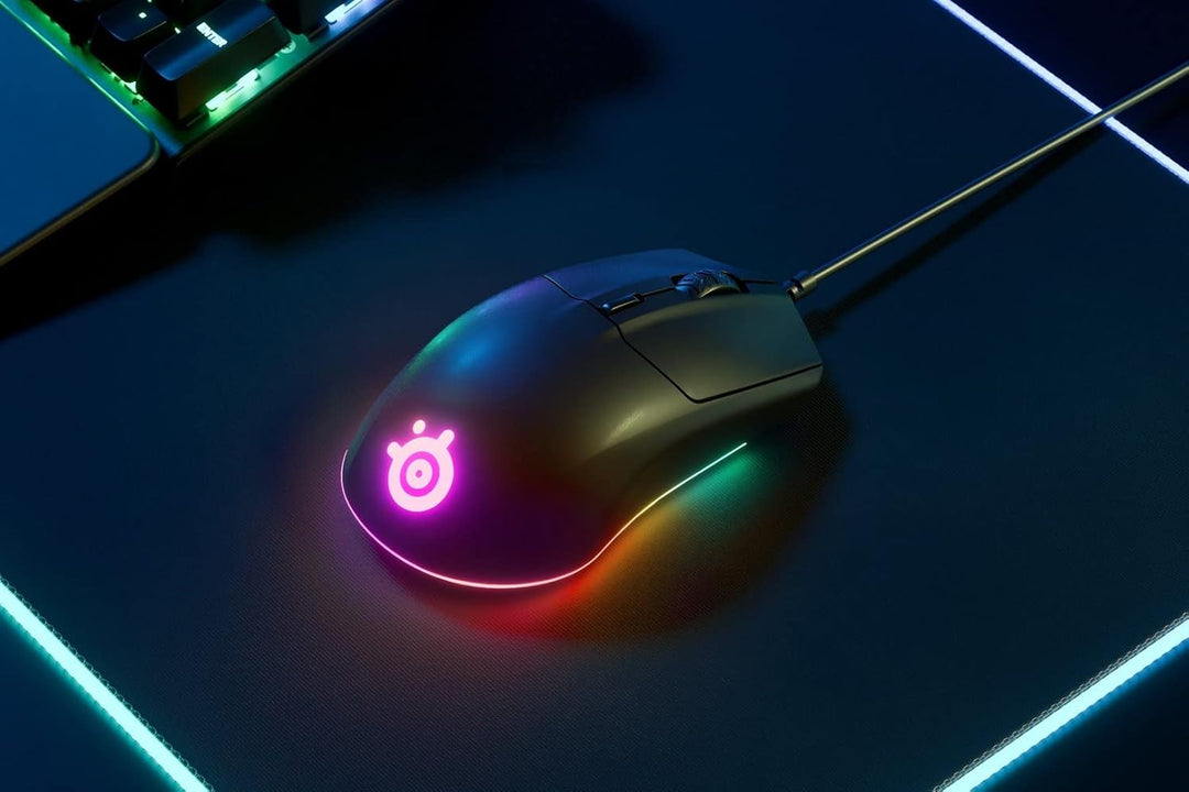 SteelSeries Rival 3 Gaming-Maus - optischer TrueMove Core-Sensor mit 8500 CPI - 6 programmierbare Ta
