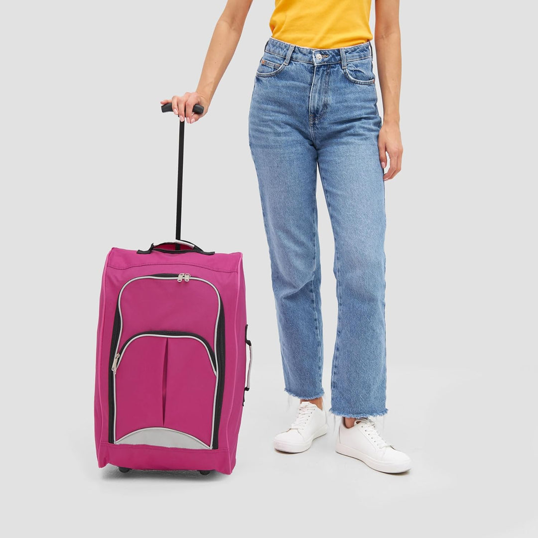 Vertrieb durch Preiswert & Gut Handgepäck Reise Vienna pink 600D Polyester Low Budget Fluglinien Jet