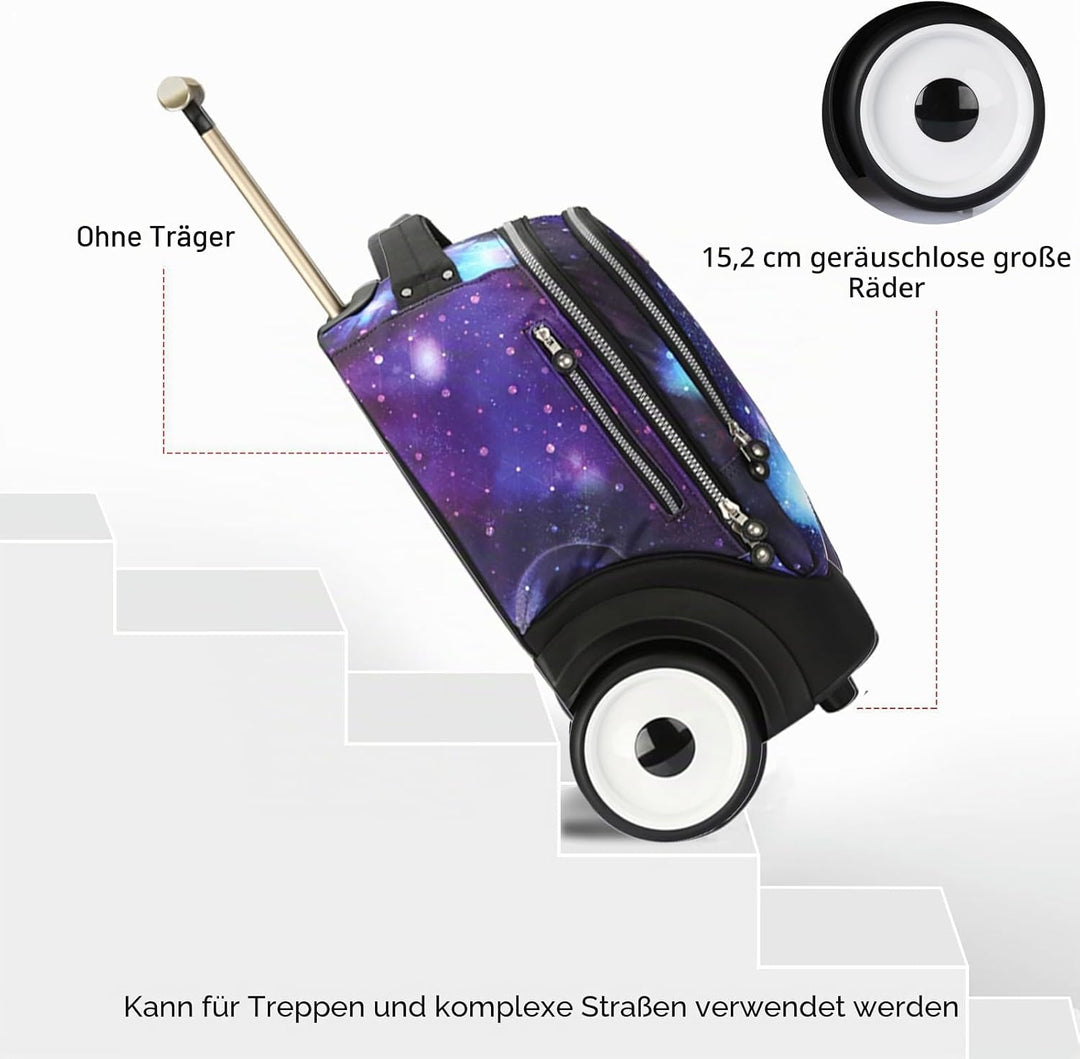 Laptoptasche mit Rollen für 15,6 Zoll Laptops, Krankenschwestertasche auf Rädern, Rollkoffer, T5 - G