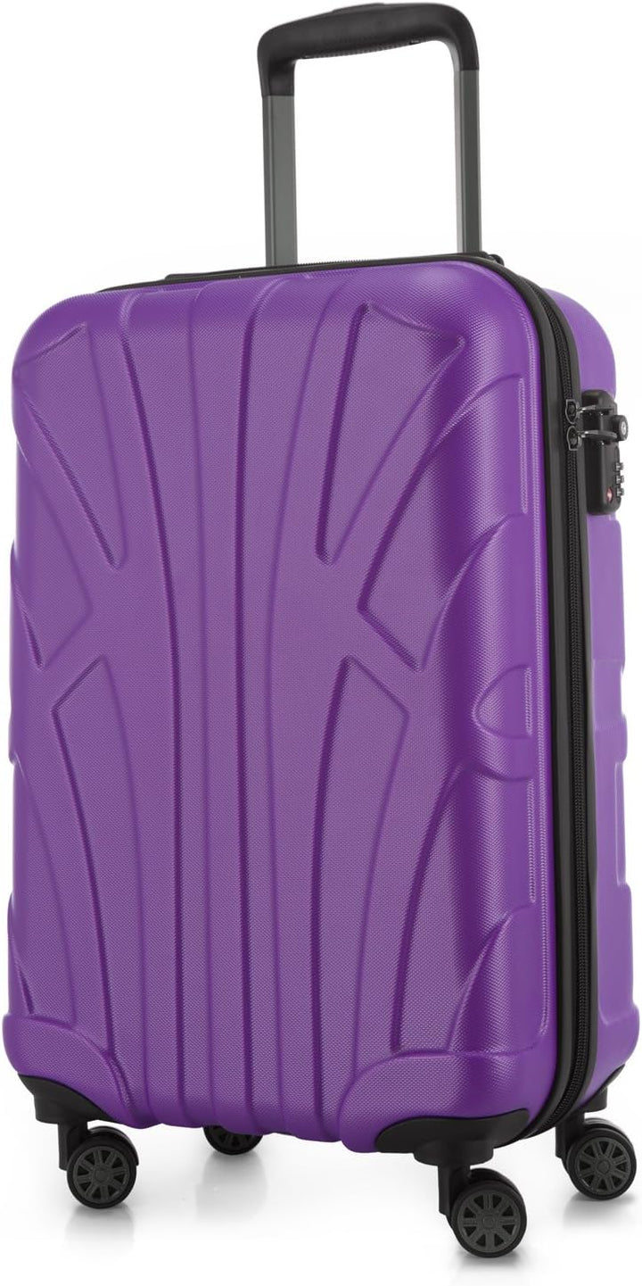 suitline Handgepäck Hartschalen-Koffer Koffer Trolley Rollkoffer Reisekoffer, TSA, 55 cm, ca. 34 Lit