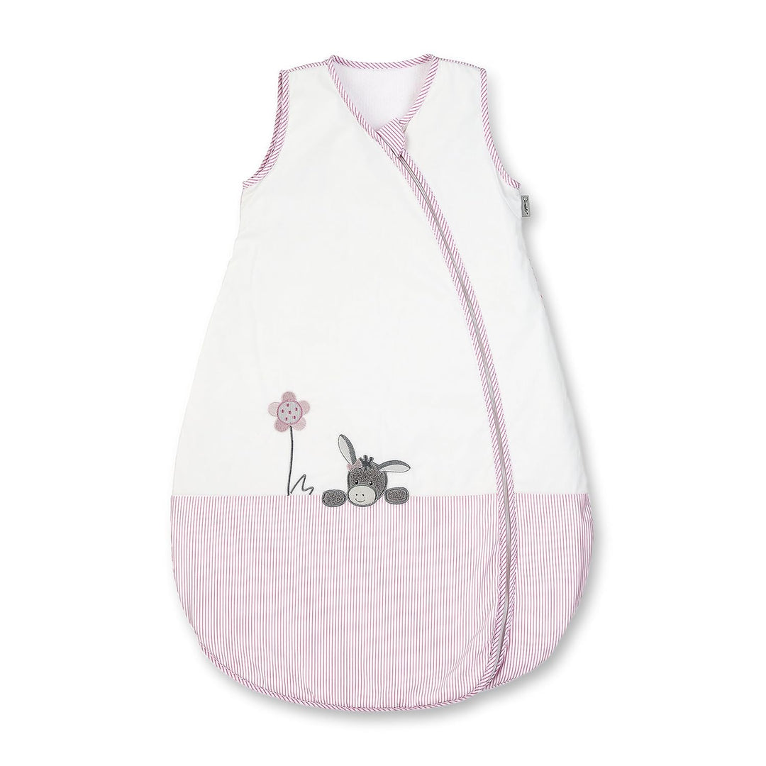 Sterntaler Sommer-Schlafsack für Kleinkinder, Reissverschluss, Grösse: 110, Emmi Girl, Weiss/Rosa Em