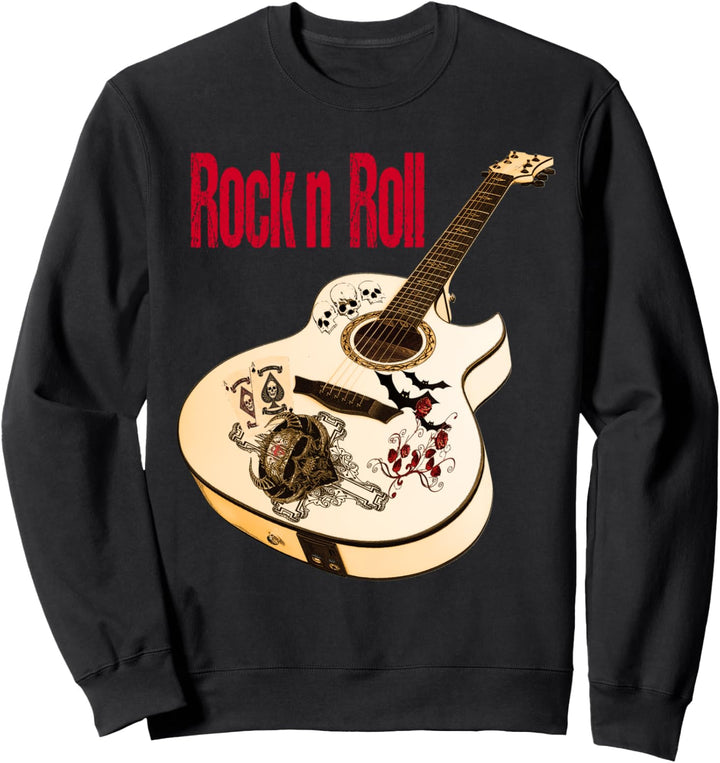 Rock n Roll Akustikgitarre Sweatshirt