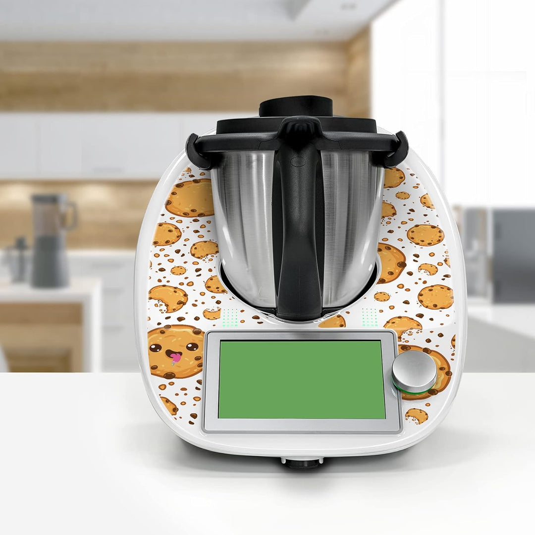 Deko Schutz Aufkleber kompatibel mit Küchenmaschine Thermomix TM6 Design Sticker Klebefolie Zubehör