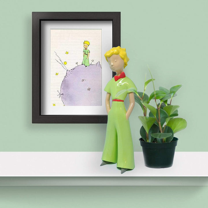 Neamedia Icons Dekofigur Le Petit Prince Skulptur, 30 cm, grün, originell, Deko-Artikel und modernes