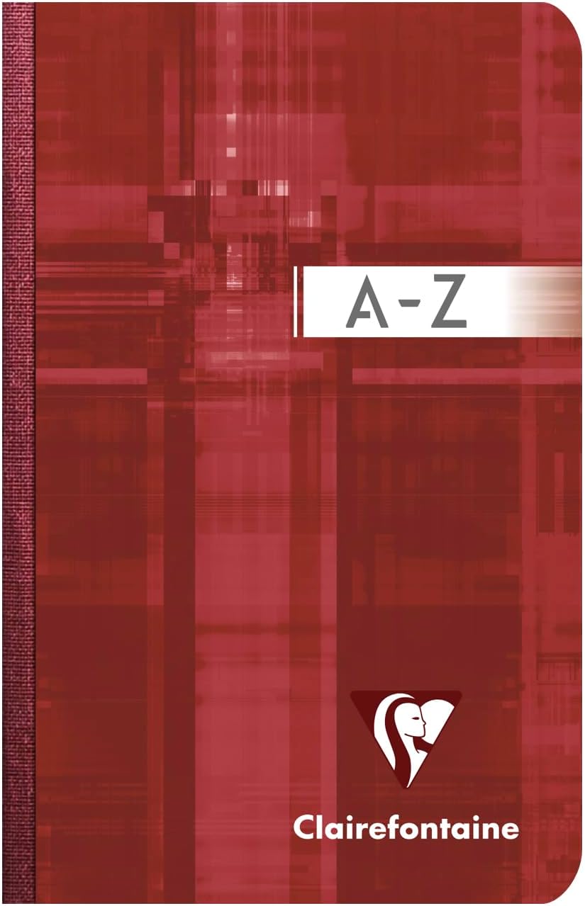 Clairefontaine 9599C - Packung mit 5 Kladden/Adressbuch 9x14cm mit Softcover, 96 Blatt kariert 90g,