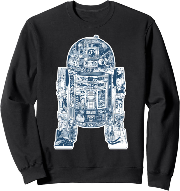 Star Wars R2-D2 Portrait Collage Fill Sweatshirt