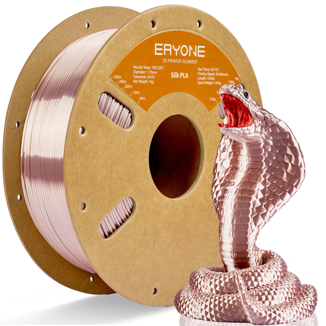ERYONE Seiden PLA Filament 1.75mm, PLA Seiden Filament für 3D Drucker, 1.75mm +/- 0,03 mm, 1kg /Spul