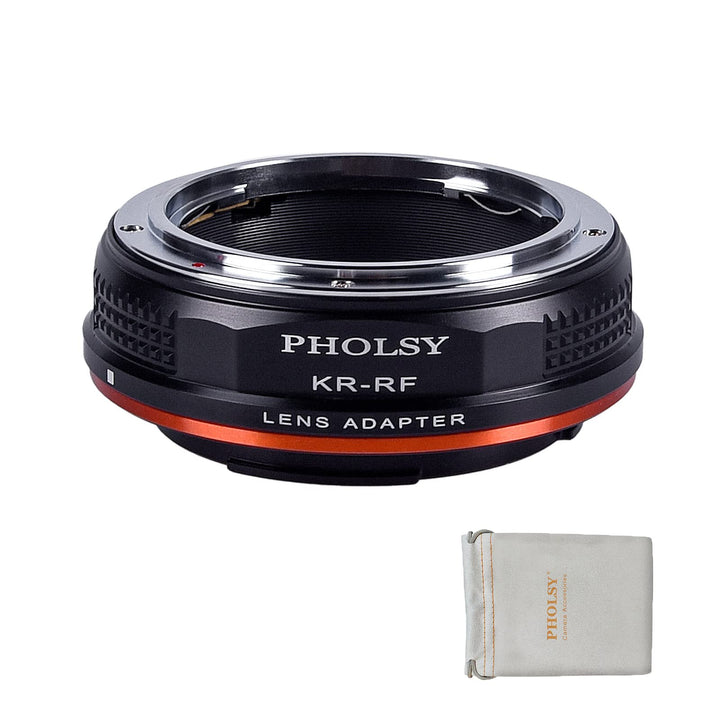 PHOLSY Objektivadapter Manueller Fokus Kompatibel mit Konica AR Mount Objektiv auf Canon EOS RF Moun