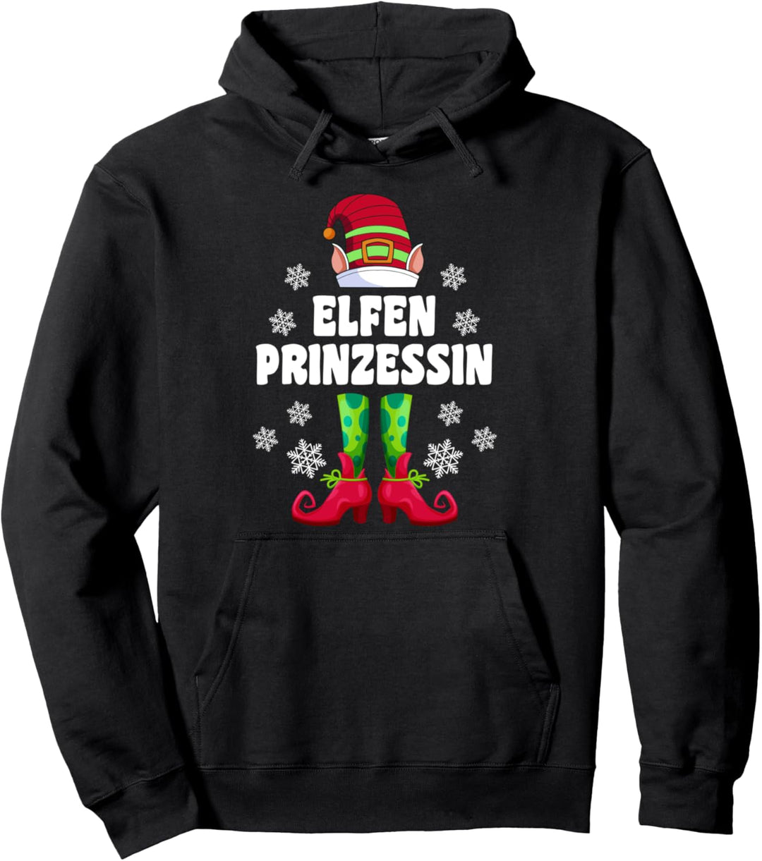 Prinzessin Elfe Elfen Familien Outfit Weihnachtselfen Pullover Hoodie