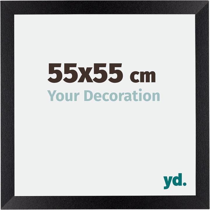 yd. Your Decoration - Bilderrahmen 55x55 cm - Bilderrahmen aus MDF mit Acrylglas - Antireflex - Ausg