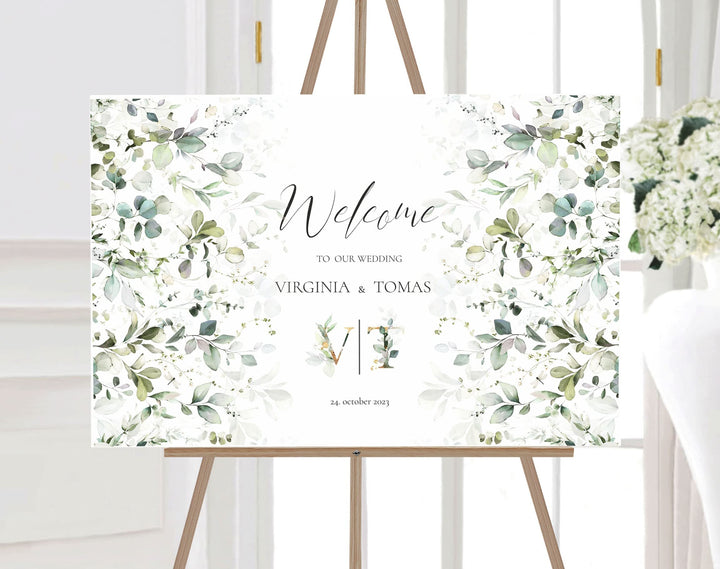 Manschin Laserdesign Willkommensschild Aluverbund personalisiert - Made in Germany - Welcome Willkom